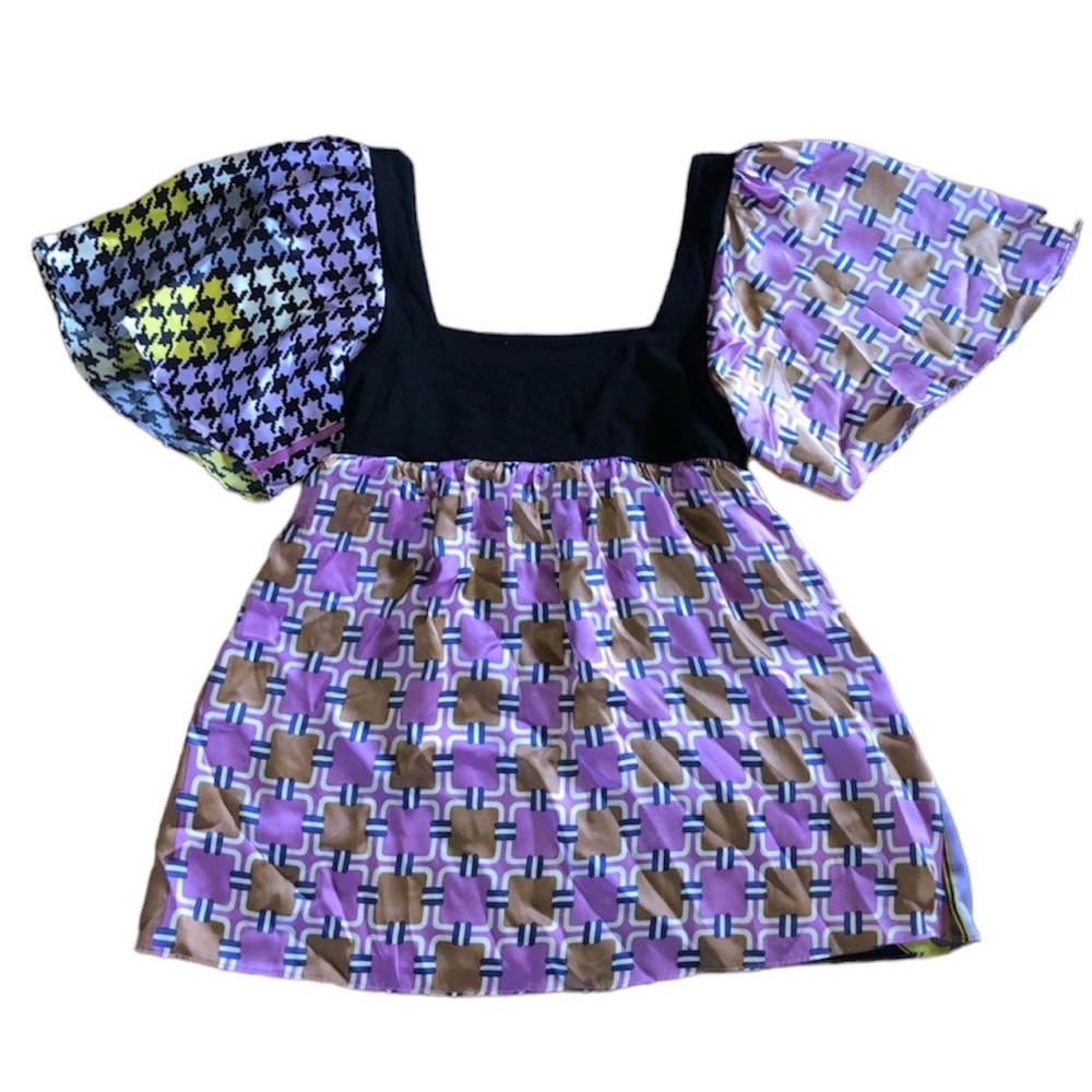 Alice and Trixie Silk Short Sleeve Blouse